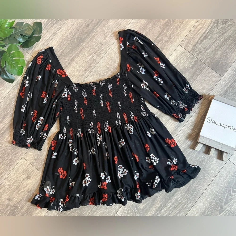 Like New Free People Delta Dawn Blouse XS